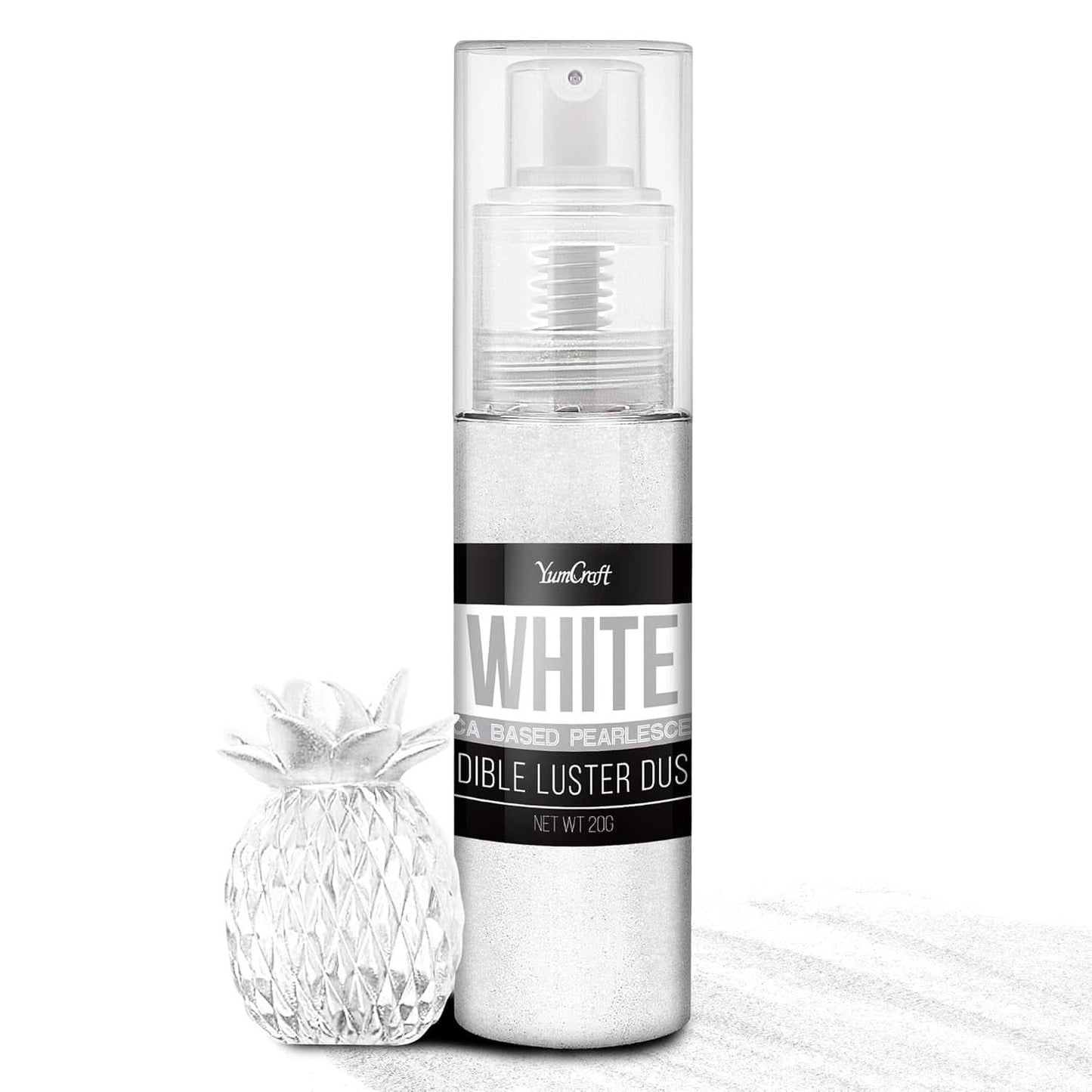 Jedlé třpytky ve spreji, 20 gramů Naty Shop White