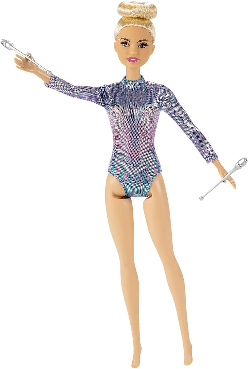 Barbie Série Můžete být čímkoli Blond vlasy Rytmická gymnastika Příslušenství Včetně panenky Dětská dárková hračka Věk 3+ GTN65
