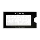 NÉONAIL Nagel Stempel Mit Schaber - Nägel Selber Machen - Razítko na nehty - Nageldesign Für Nagel Schablone - Francouzské nehty Stempel - Silikon Nagelstempel