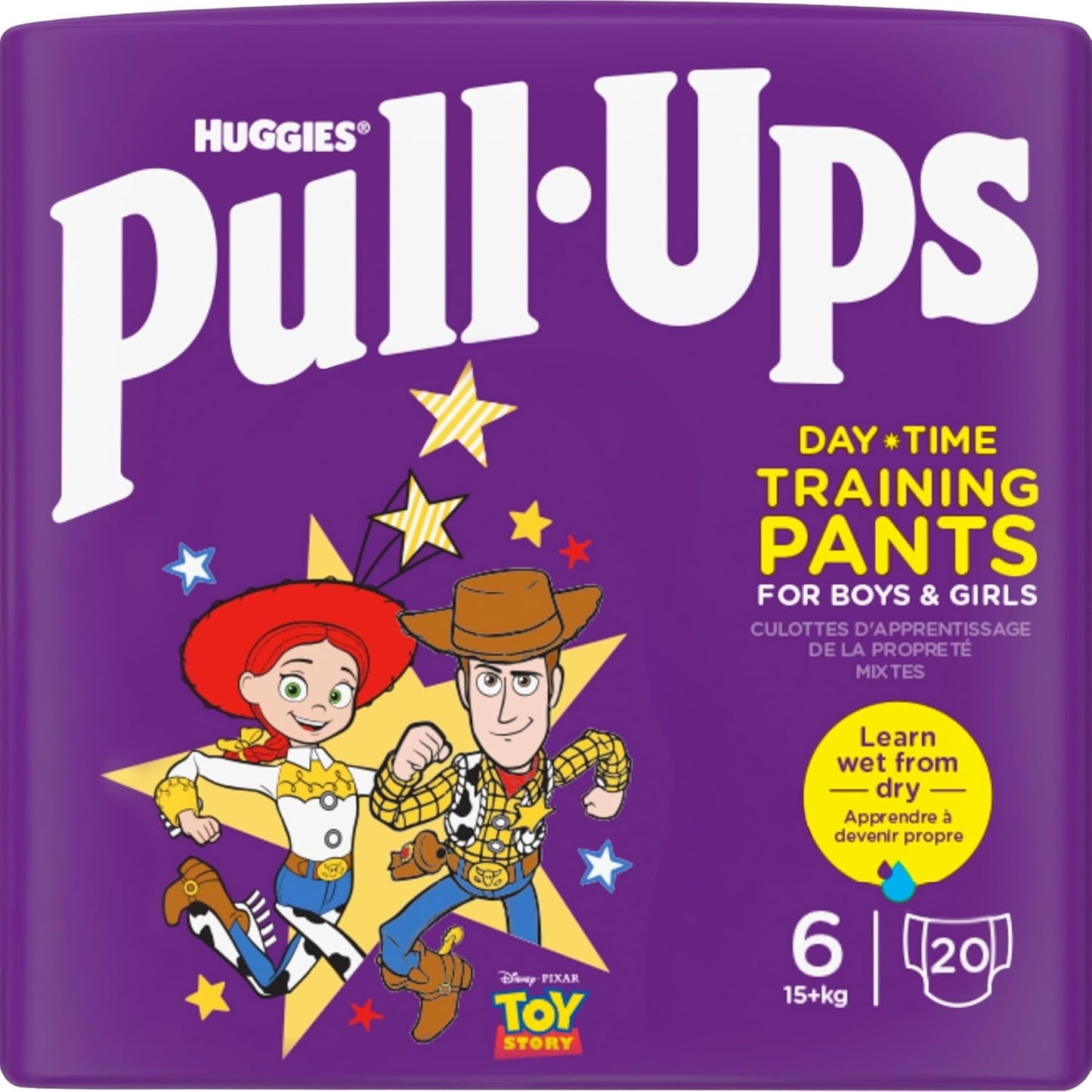 Denní plenky Huggies Pull-Up Trainer pro chlapce - 2-4 roky Velikost 6-7 Stahovací plenky (40 kalhot) - Tréninkové toaletní kalhotky pro snadný nácvik toalety - Učte se od mokra k suchu