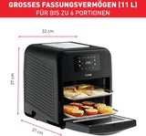 Horkovzdušná fritéza Tefal Easy Fry Trouba & Grill 9 v 1, 11 l pro 6 porcí, 7 příslušenství, 8 programů, recepty online Spotřebiče Naty Shop