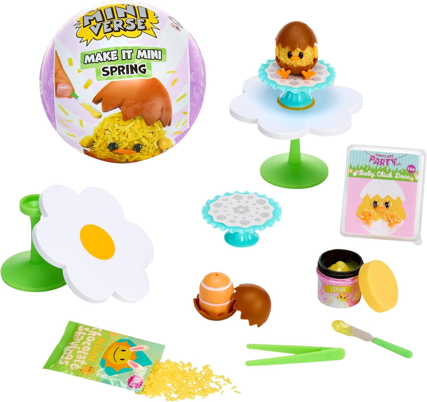 Série Miniverse Make It Mini Spring od MGA – Sezónní pryskyřičné miniaturní sběratelské předměty pro kutily a vystavení s replikami nepoživatelných ingrediencí – pro sběratele a děti od 8 let