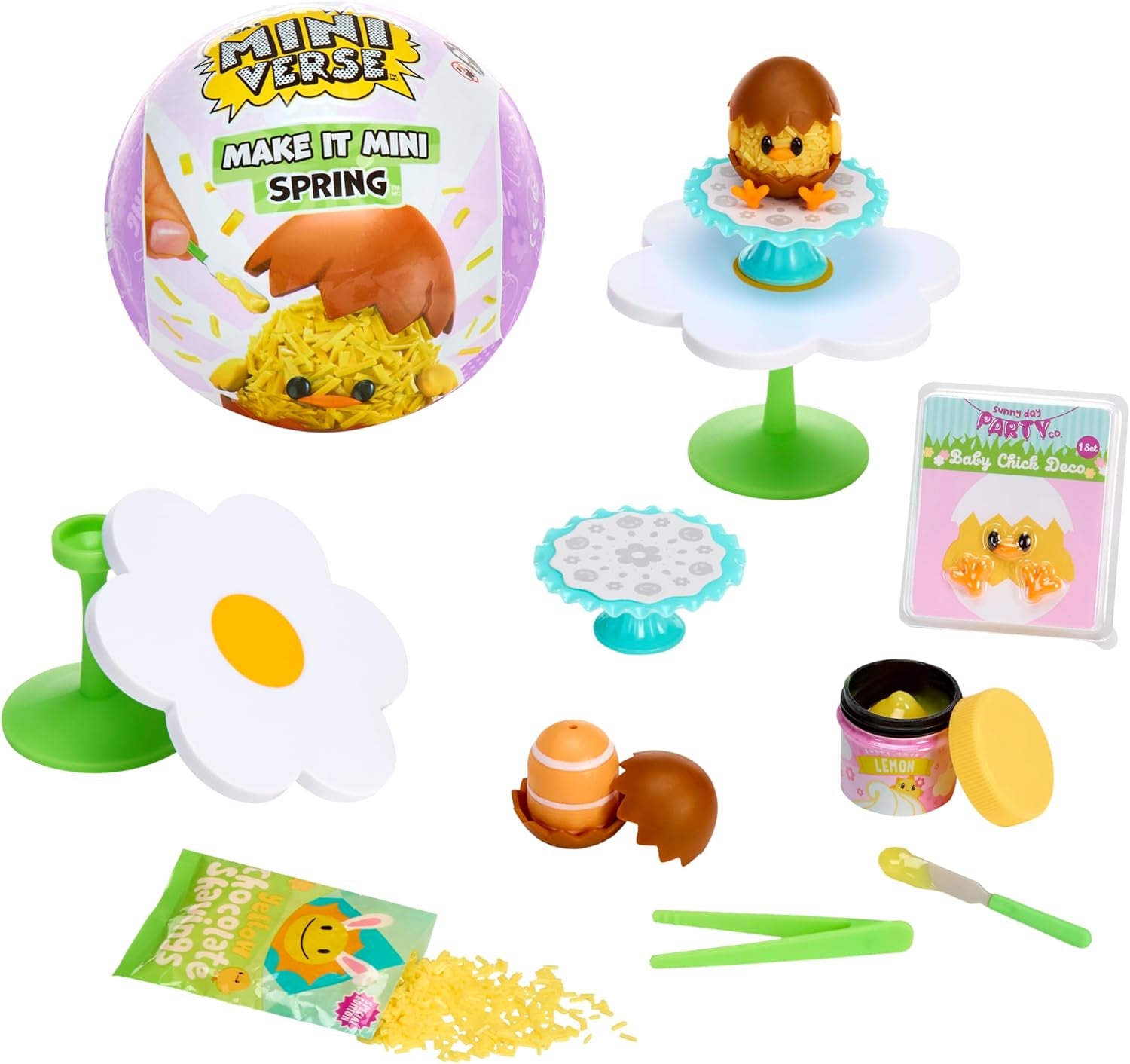 Série Miniverse Make It Mini Spring od MGA – Sezónní pryskyřičné miniaturní sběratelské předměty pro kutily a vystavení s replikami nepoživatelných ingrediencí – pro sběratele a děti od 8 let