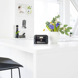 Zásobník na chléb Wesco Mini Grandy v růžové barvě, ocelový plech s práškovým nástřikem, větrací otvory a pevná rukojeť Boxy na potraviny Naty Shop