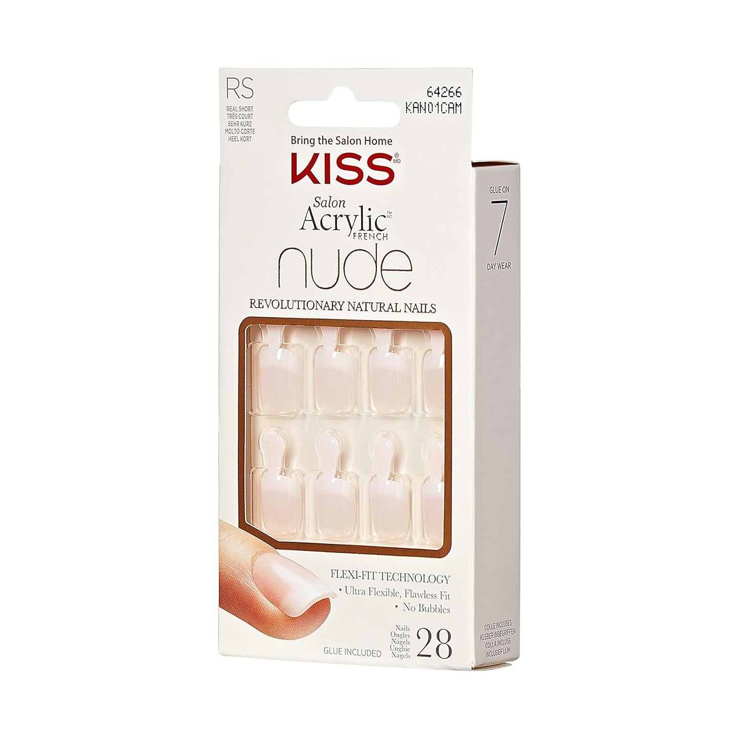 Kiss Nude Nails Úžasné nehty (balení 2 ks)