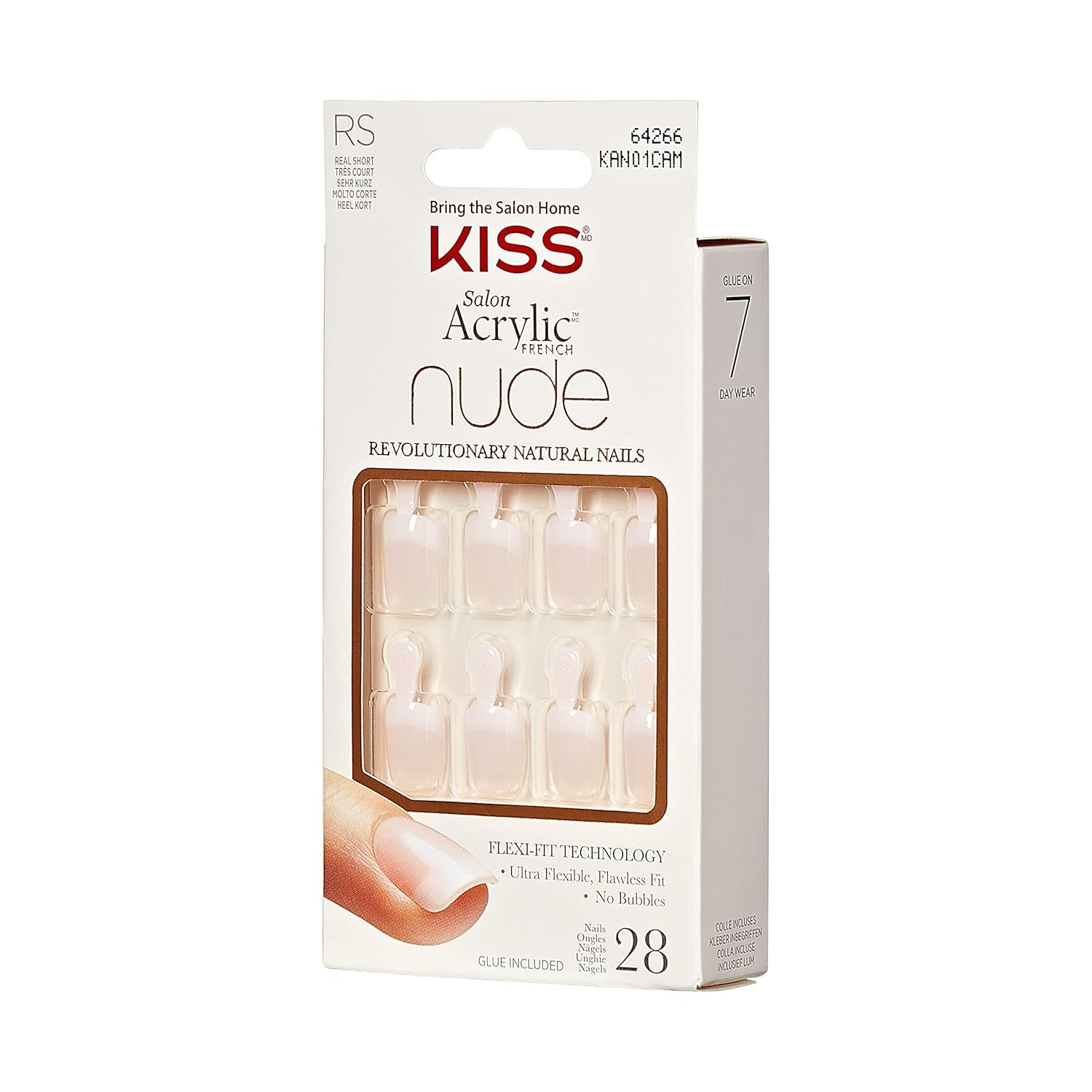 Kiss Nude Nails Úžasné nehty (balení 2 ks)