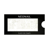 NÉONAIL Nagel Stempel Mit Schaber - Nägel Selber Machen - Razítko na nehty - Nageldesign Für Nagel Schablone - Francouzské nehty Stempel - Silikon Nagelstempel