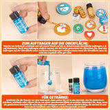 Essbarer Glitzer - 3 Torten Kuchen Deko Essbare, Metallic Lebensmittelfarbe Flüssiges, Jedlé třpytky Für Muffin, Koktejl, Marshmallows - 10 ml Naty Shop