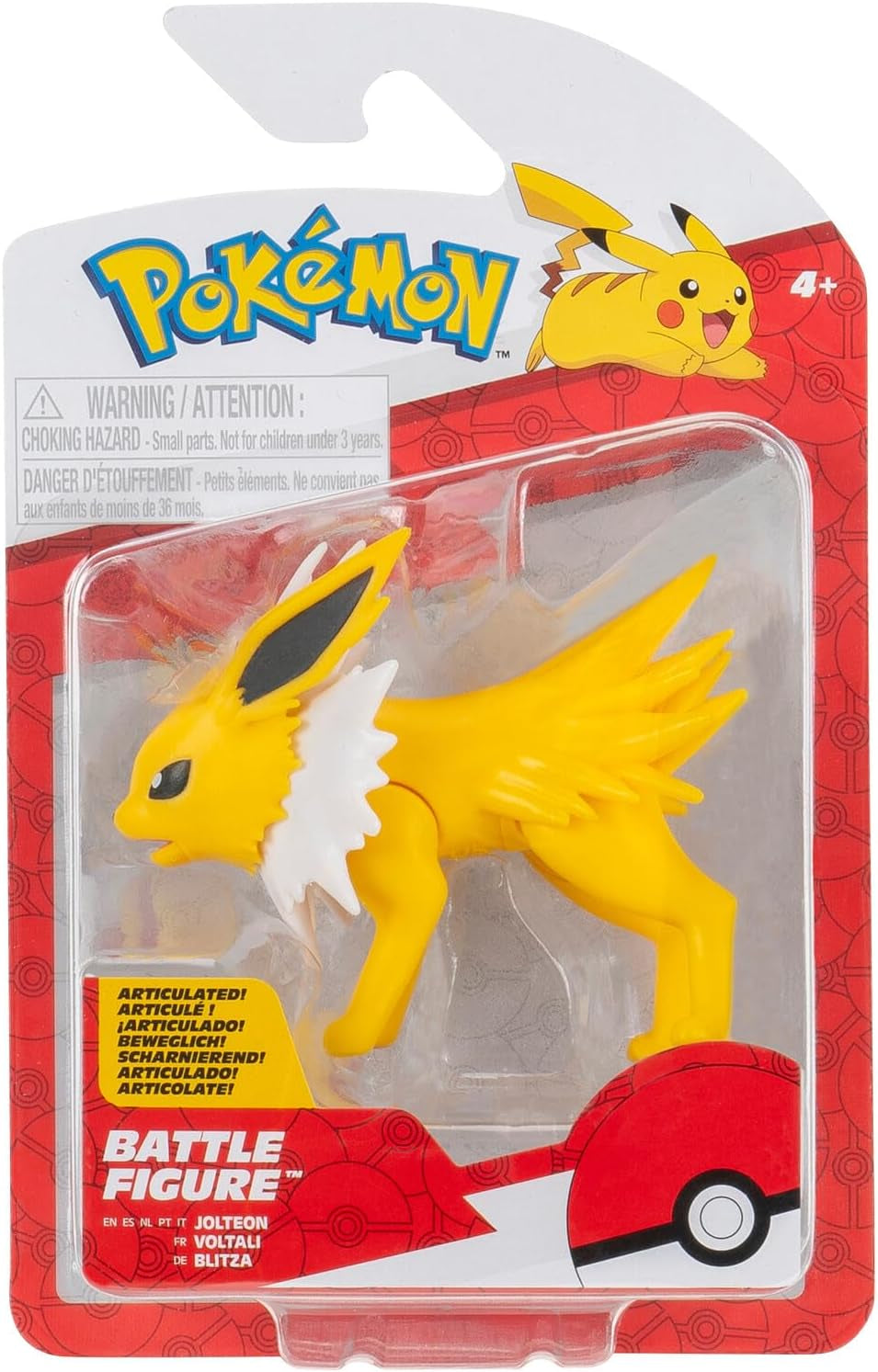 Pokémon PKW3574 - Balíček bitevních figurek - Blitza, oficiální detailní figurka, 7,5 cm akční figurky Naty Shop Výchozí název
