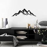 Elegantní černý kovový dekorativní doplněk na zeď, 70 x 22 cm | 100% kov (tloušťka 1,5 mm) | Snadná montáž na stěnu | Ideální pro moderní dekorace Sošky a sochy Naty Shop Výchozí název