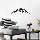 Elegantní černý kovový dekorativní doplněk na zeď, 70 x 22 cm | 100% kov (tloušťka 1,5 mm) | Snadná montáž na stěnu | Ideální pro moderní dekoraci sošek a soch Naty Shop