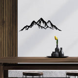 Elegantní černý kovový dekorativní doplněk na zeď, 70 x 22 cm | 100% kov (tloušťka 1,5 mm) | Snadná montáž na stěnu | Ideální pro moderní dekoraci sošek a soch Naty Shop