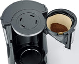 Espresso kávovar SEVERIN "TypeSwitch" s termální karafou, AromaSwitch pro výběr mezi 2 spařovacími profily, kávovar až na 10 šálků, 1000W, broušená nerez-černá, KA 4845