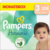 Dětské plenky Pampers, velikost 2 (4-8 kg), Harmony, Half Moon Box, Jemná ochrana pokožky a bylinné ingredience, Počet 240