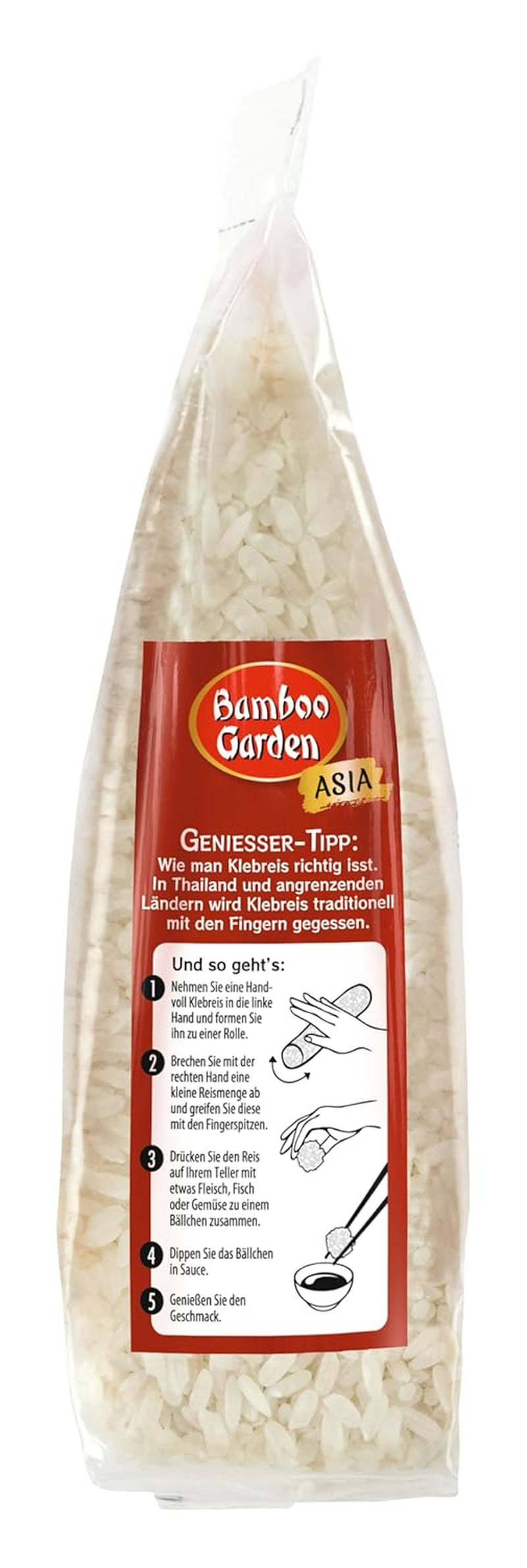 Bamboo Garden - Lepkavá rýže, 500 g v sáčku