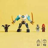 LEGO NINJAGO Zaneův akční mechanik - Hračka Ninja se 3 minifigurkami pro hraní rolí - Malá sada na stavění a hraní pro děti - Nápad na dárek pro chlapce a dívky od 6 let 71827 Stavebnice Besuche den LEGO-Store