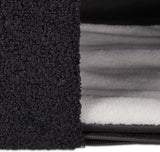 Relaxdays Katzenhöhle, skládací, 3 Liegeplätze, Katzenhaus mit Kratzfläche, HBT: 36,5x112x41 cm, Katzenversteck, schwarz