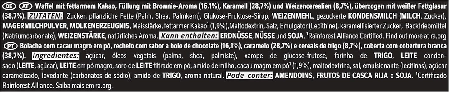 Čokoládová tyčinka LION Black & White, svačina s intenzivní chutí, křupavá čokoláda a křupavé lupínky, náplň do brownies, jedinečný zážitek z lahodné chuti, 1 balení (5 x 30 g)