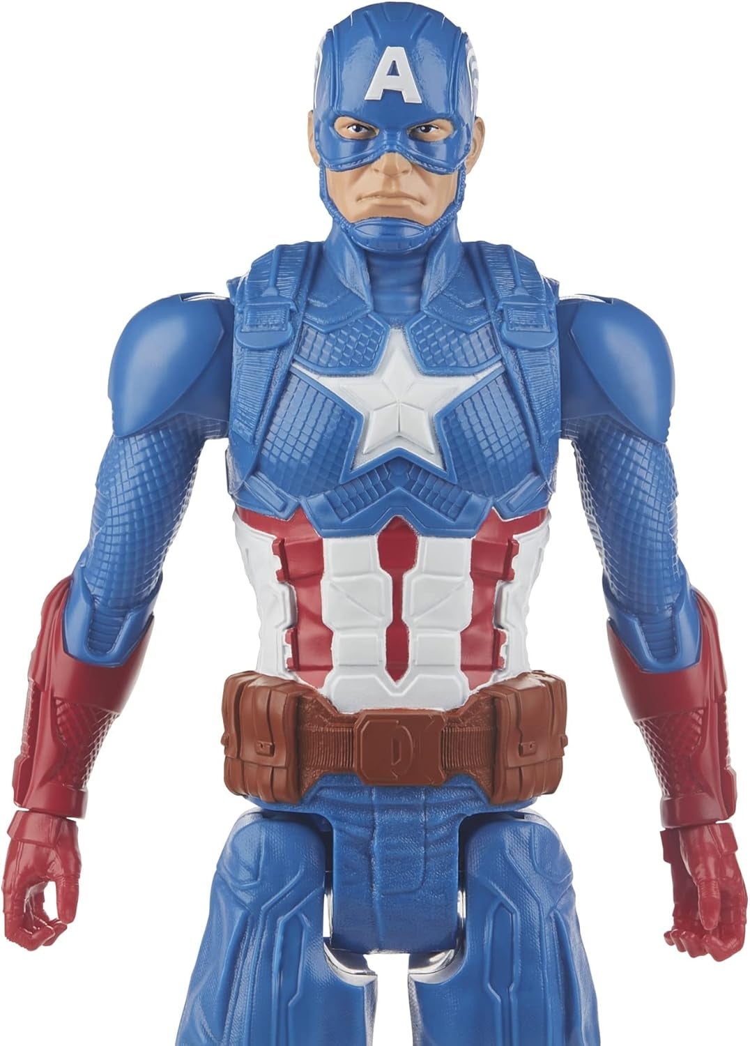 Marvel Avengers Titan Hero Series Blast Gear Kapitán Amerika Akční figurka 30 cm velká hračka pro 4 a více let Modré akční figurky Naty Shop
