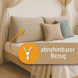Péřový polštář, zádový polštář, sametový polštář, šířka 70 cm - polštář na čtení na postel, pohovku a pohovku, velký polštář na pohovku, nástěnný polštář, polštář na pohovku, polštář na čtení, podpěra zad, světle šedá