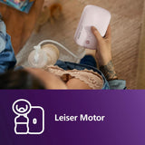 Philips Avent Elektrische Natural Motion Milchpumpe - Set Zum Abpumpen, Aufbewahren Und Füttern Inkl. Flaschen, Schnuller Und Becher (Modell SCD340/31) Potraviny a doplňky pro kojení Bebe Naty Shop