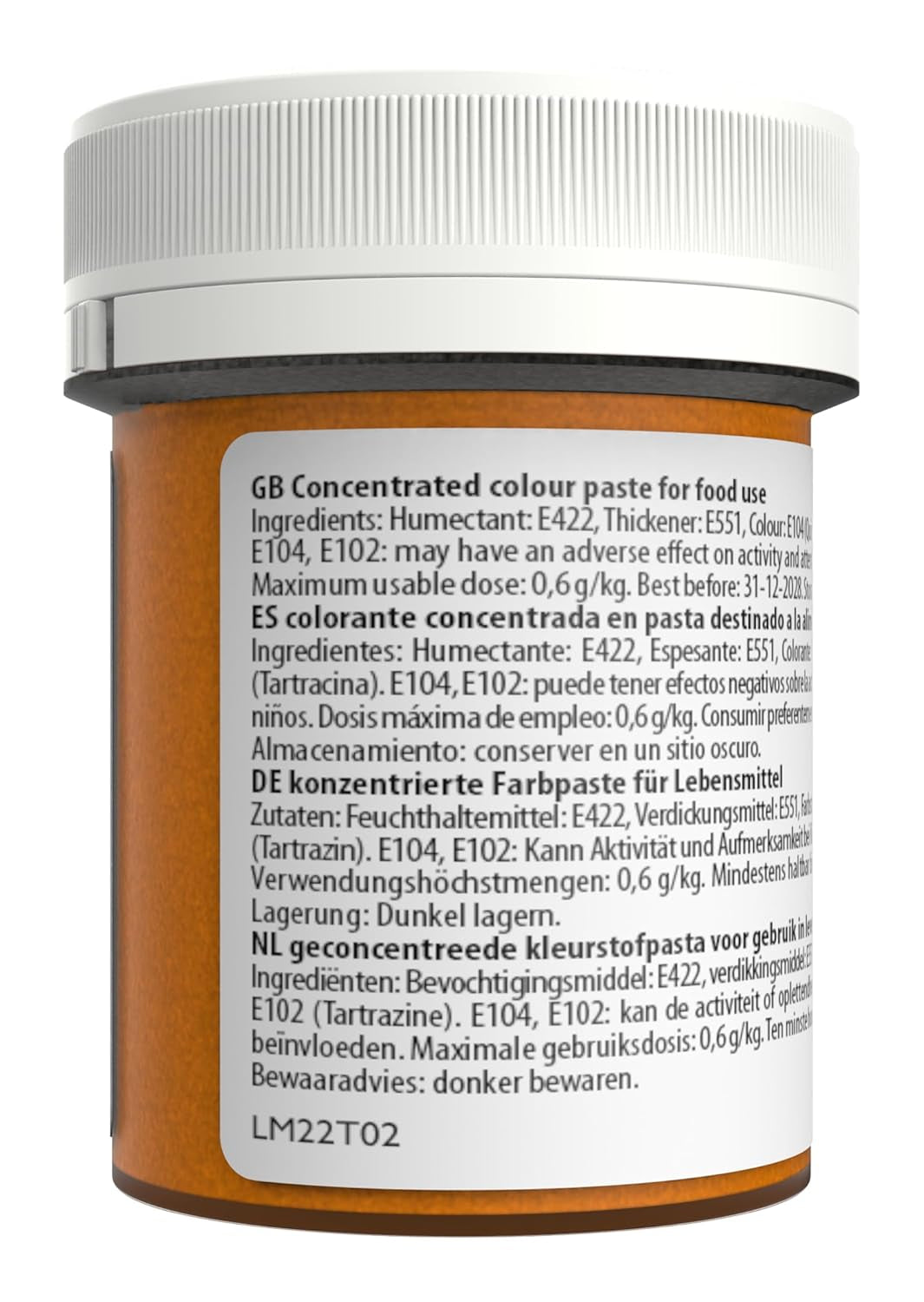Potravinářské barvivo Sugarflair Max Concentrated Yellow Extra, vysoce koncentrované potravinářské barvivo na marcipán a fondán, pastové barvivo Max Concentrate - 42 g