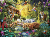 Puzzle Ravensburger 12000696 - Idyla u vodního oka - 1500 dílkové puzzle pro dospělé a děti od 14 let, puzzle s motivem tygra Puzzle Naty Shop Nový design