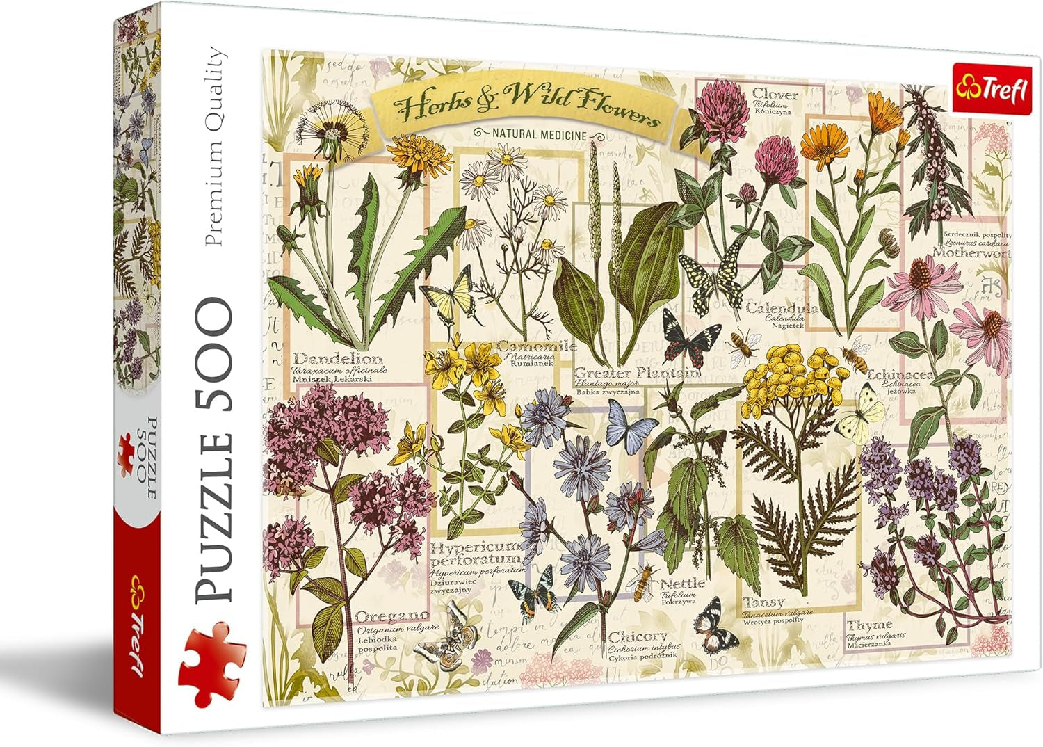 Puzzle 500 léčivých bylin Puzzle Naty Shop Výchozí název