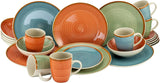 CreaTable, 22851, COUNTRY Series, 24dílná sada nádobí pro 6, porcelánová kombinovaná služba, vhodné do myčky a mikrovlnné trouby, kvalitní výroba