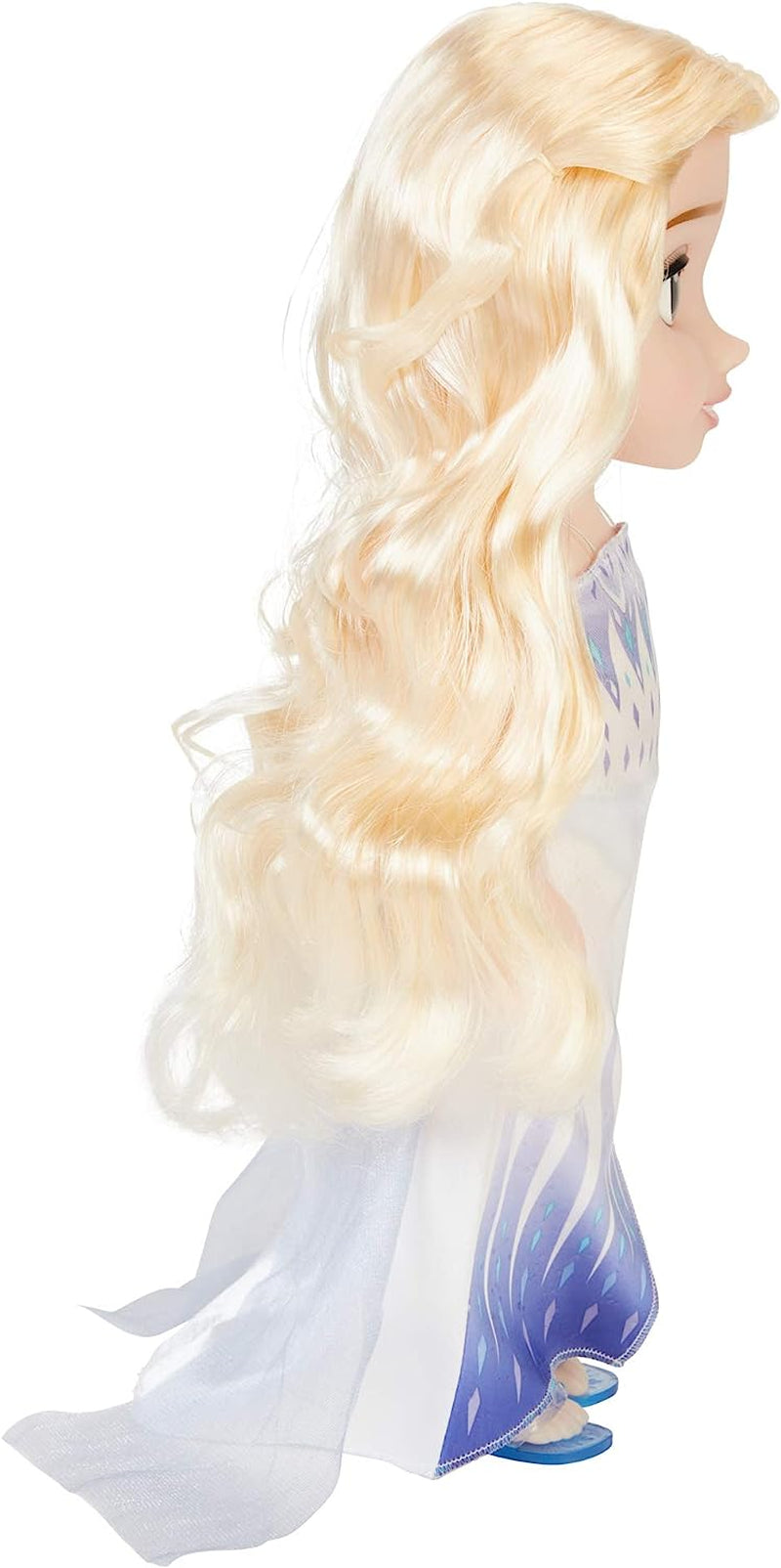 Panenka Disney Frozen 2 Elsa – 35 cm vysoká, polohovatelná panenka v ikonických módních šatech a dlouhých vlajících vlasech pro extra zábavu, pro dívky od 3 let, 214894