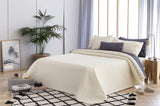 Todocama Fine Boutique přehoz s diamantovým vzorem Jaro Léto Podzim Zima 100% Extra měkký Multifunkční přehoz z mikrovlákna 105-200 X 260 cm Béžové postele a přikrývky Besuche den Todocama-Store Béžová Cama 105 - 200X260 cm
