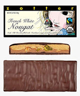 Mléčná čokoláda a francouzský nugát, ruční práce (70 g) - Bio