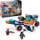 LEGO Marvel Rockets Spaceship vs. Ronan sestavitelná sada vesmírné lodi Guardians of the Galaxy Postava superhrdiny Dárek pro chlapce a dívky 8 let 76278 Stavebnice Besuche den LEGO-Store Single