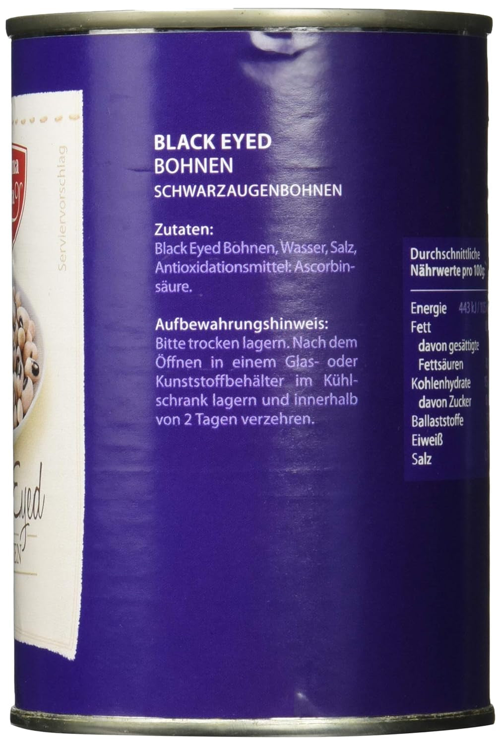 Black Eyed Beans 12 balení (12 x 425 ml)
