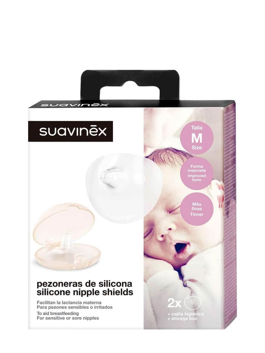 Suavinex 3304105 - Brustwarzenschutz 2Er Pack/Transparentní doplňky Jídlo a kojení Bebe Naty Shop