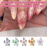 50 Stück 3D Blume Sada kousků na nehty, Bunte Nageldesign Zubehör, Nägel Charms Und Nagel Art Charms, Perfekt Für Nailart, Maniküre Dekoration Und DIY Nageldesign