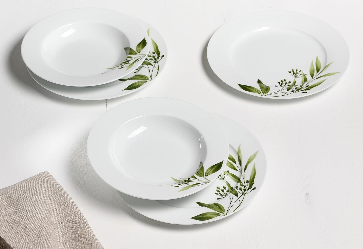 Jídelní servis Ritzenhoff & Breker Evora, 12 kusů, porcelán, bílá