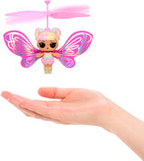 LOL Překvapení! Magic Flyers Fairies Tots – Flower Child – Obsahuje 1 panenku a 1 kouzelnou hůlku v balení ve tvaru květiny, 2 ke sbírání, Rose