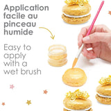 ScrapCooking, sada 3 potravinářských barviv, zlatá, růžovo-zlatá a rubínová, metalické odstíny, 3 x 5 gramů Naty Shop