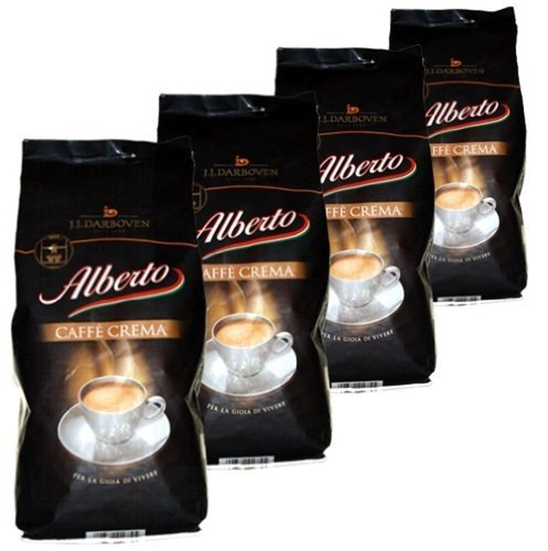 Zrnková káva Alberto Crema, 1 kg, balení 4 ks (4 x 1 kg)