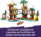 LEGO Friends Dům na stromě v dobrodružném táboře, Hrací sada pro dívky a chlapce od 8 let s 5 figurkami a 5 zvířátky, Nápad na dárek pro kreativní hry, Sportovní hračky, Dům pro panenky 42631 Stavebnice Besuche den LEGO-Store