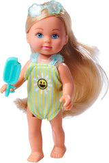 Simba Evi Love Travel, 2 různé modely, bude doručena pouze jedna položka, panenka v kufru na kolečkách, nosí nařasené plavky, obsahuje sluneční brýle a zmrzlinu, 12 cm, věk 3+