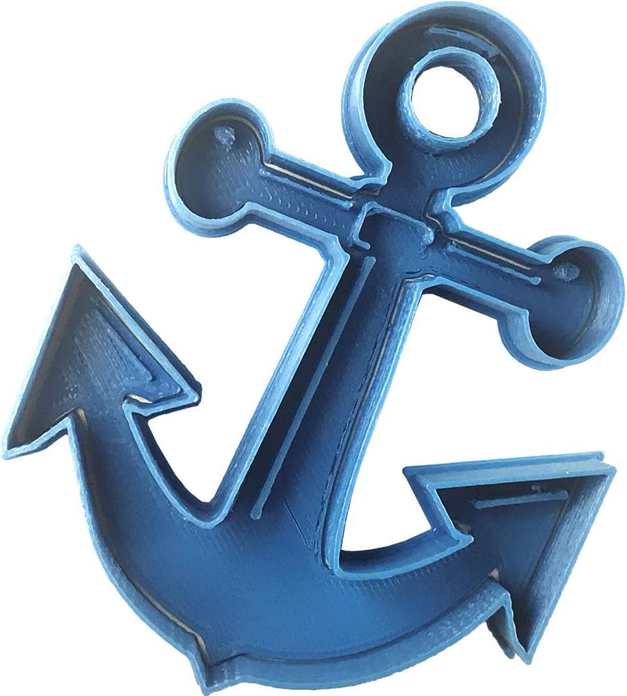 Kotevní vykrajovátka na cukroví, PLA, modrá