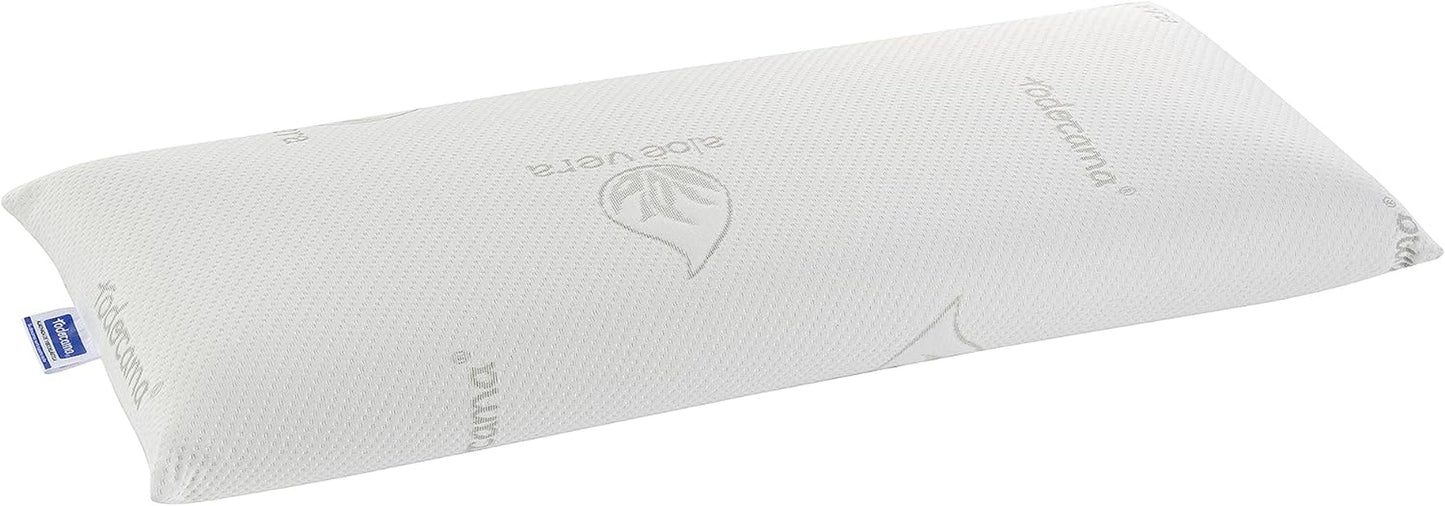 Todocama - Memory polštář, aloe vera, 2 kusy, 70 cm, bílé standardní polštáře Naty Shop