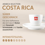 illy, Kaffeebohnen Arabica Selection Costa Rica, 100% Arabica s karamelem, čokoládou a vanillenoten, süßer Gesmack, 1 dávka s 250 g