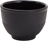 Juvale japonský čajový set s litinovou konvičkou (1200 ml), podšálkem a 2 šálky, čajový set ve stylu Tetsubin, černý