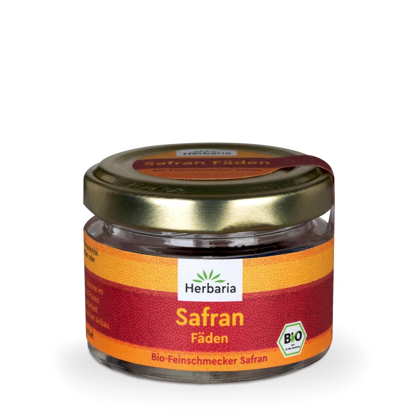 Herbaria Safran-Fäden bio 0,5g im Glas – Bio Saffron-Fäden aus dem Bericht Safran-Ort Taliouine v Maroku – Safranfäden v Premium Bio-Qualität – Saffron Premium - Safran première kategorie