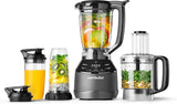 Nutribullet Full Size Blender, Elektrischer Mixer, Multifunkční Stabmixer, Professioneller Mixer, 1000 Watt Leistung, 1,6L Becher, Grau, NBF450DG Kitchen Naty Shop Schwarz 1500 Watt