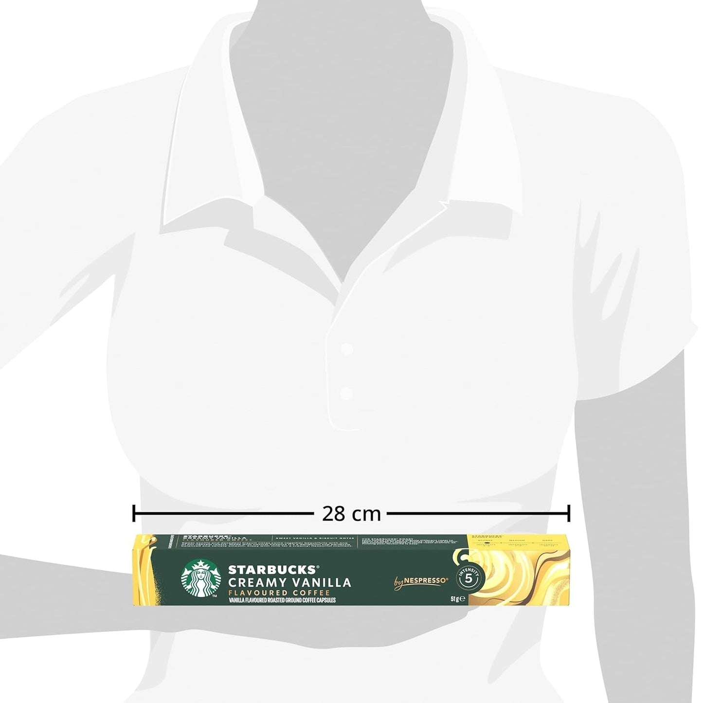 STARBUCKS od Nespresso, Helle Röstung, Vanille Aromatischen Kaffeekapseln 6 x 10 (60 Kapseln)