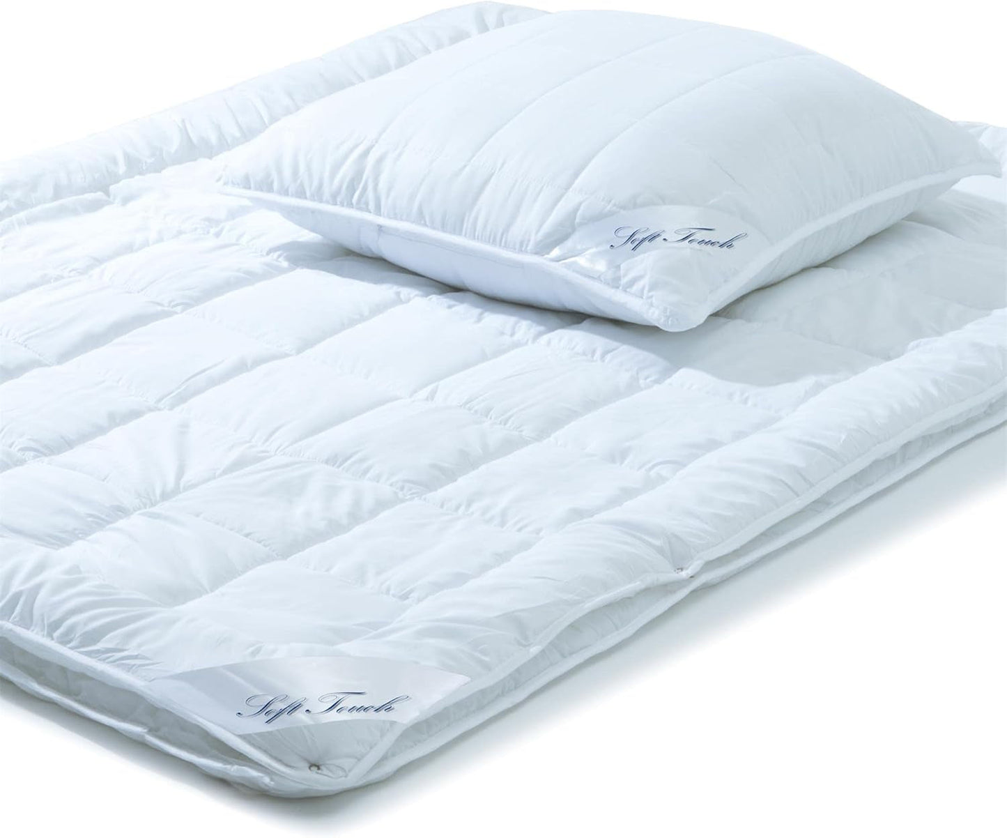 Aqua-Textil Soft Touch Set pro děti Peřina 100 X 135 Cm 250G a 350G s polštářem 40 X 60 Cm 150G Peřina 4 sezóny Klimatizace Oeko-Tex Peřiny a přikrývky Naty Shop 155X220 Cm + 1X 80X sezóna
